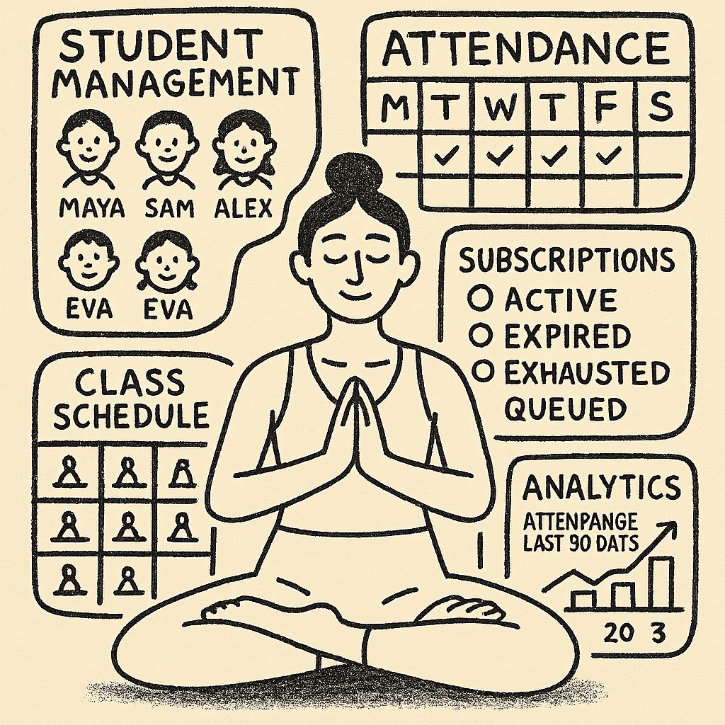 minicalm Attendance Interface - Beautiful and intuitive student management